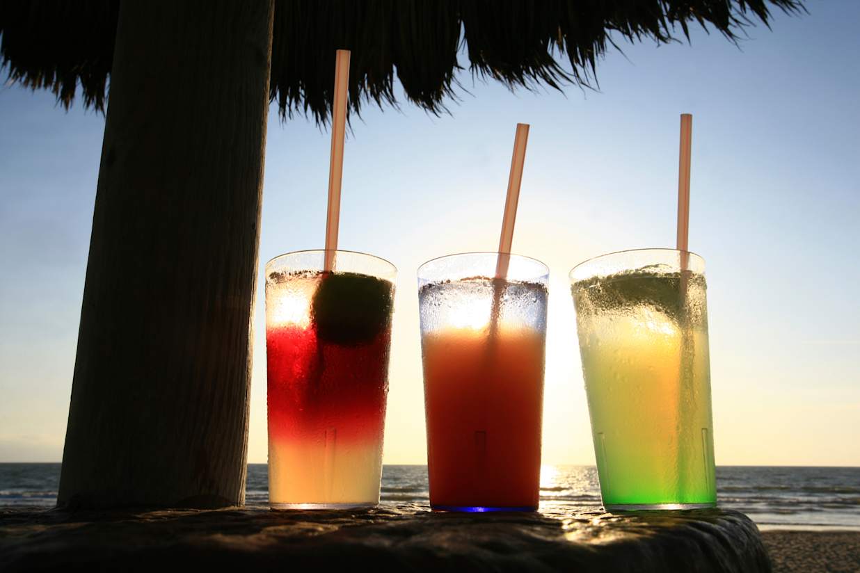 Cocktails beachside